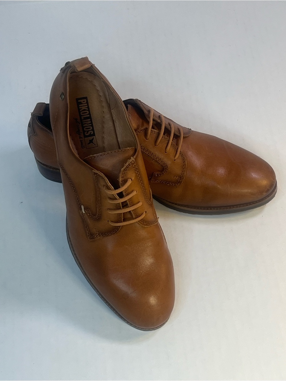PIKOLINOS Tan Leather Lace-Up Loafers - Picture 1 of 15